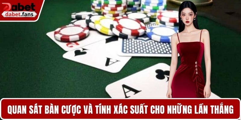 Quan sát bàn cược và tính xác suất cho những lần thắng